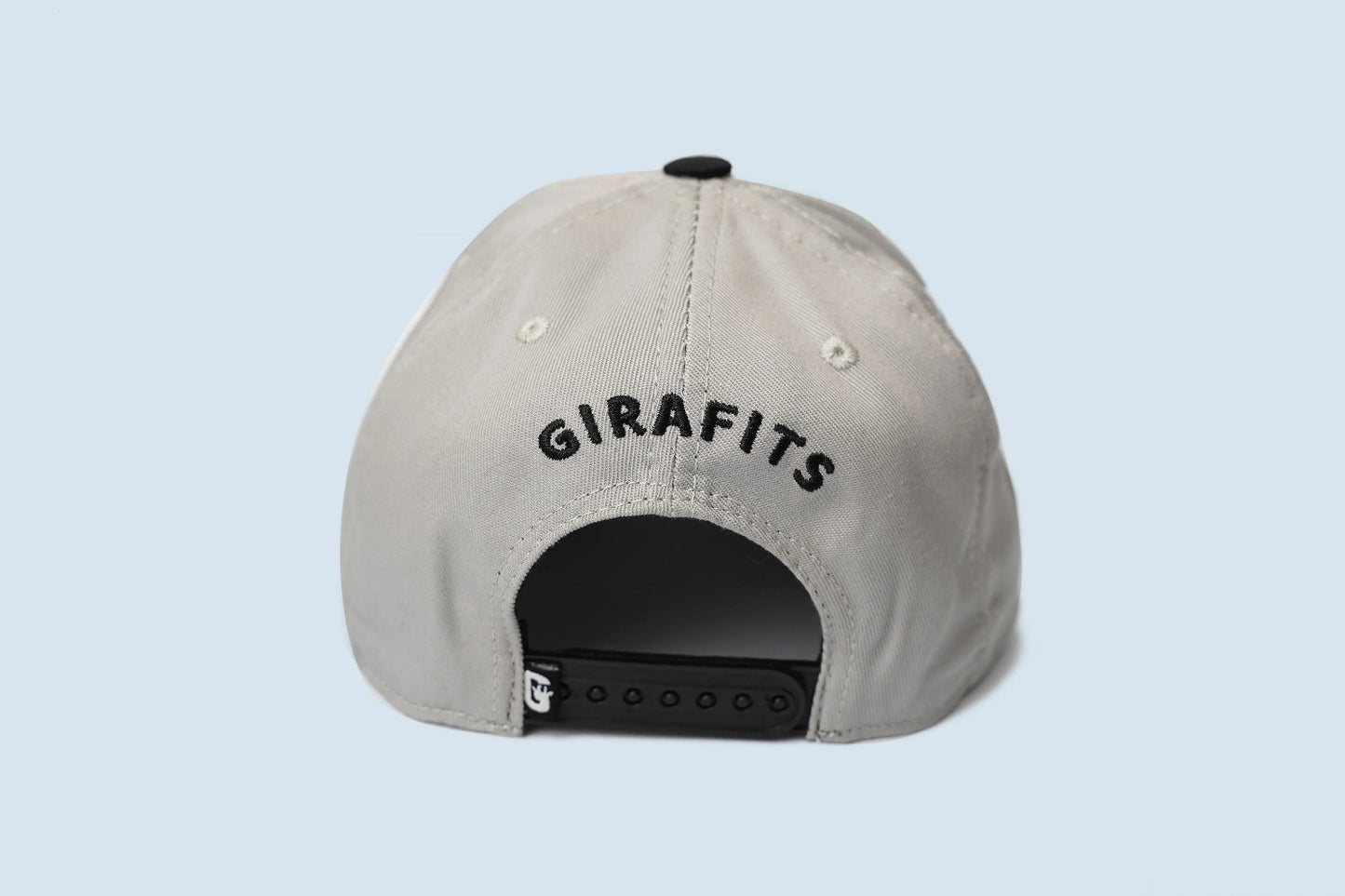 Light gray/black "Alpha" cap with Cool Wolf patch, embroidery