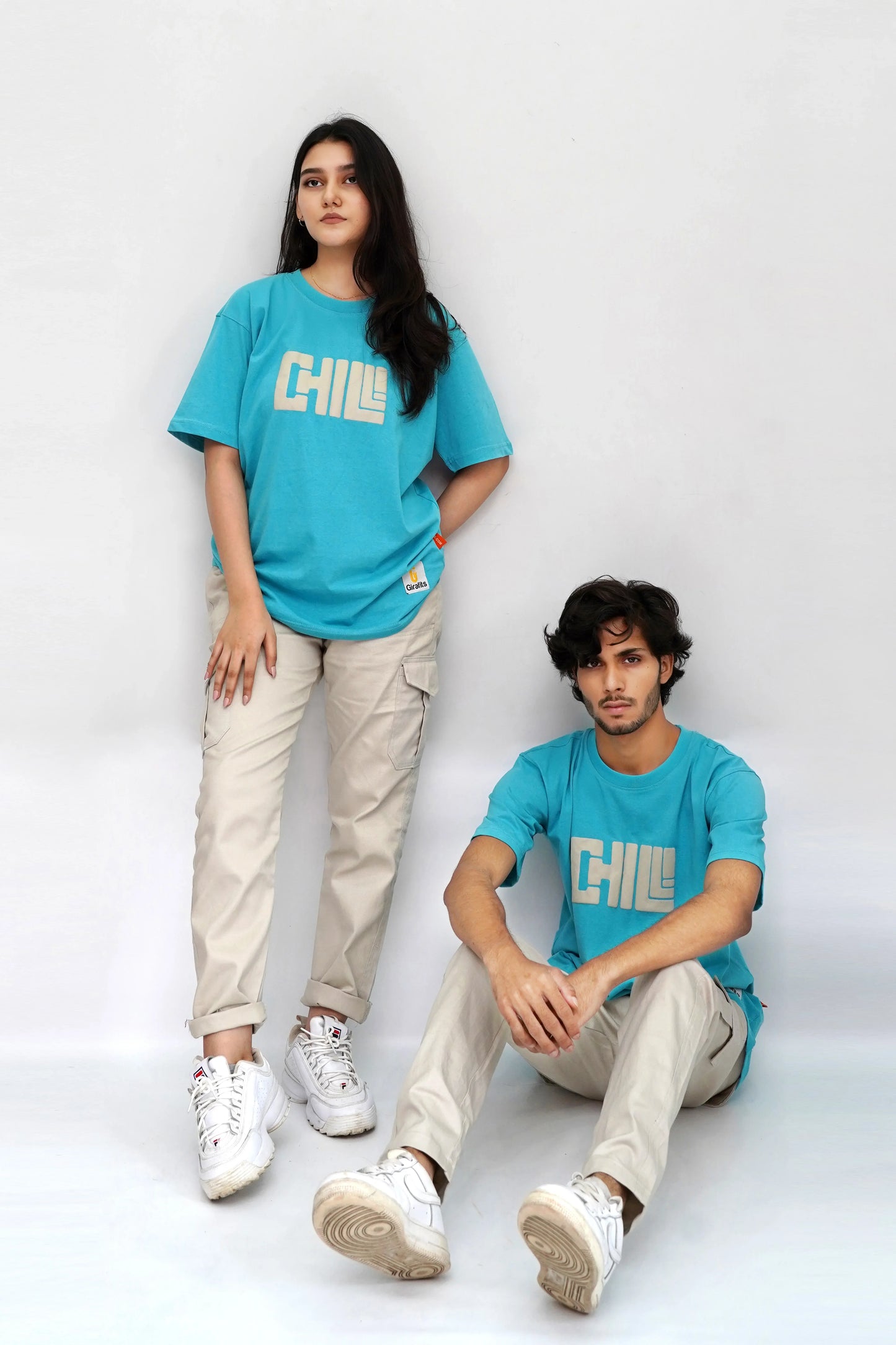 100% cotton Chill t-shirt, oversized fit, breathable jersey fabric