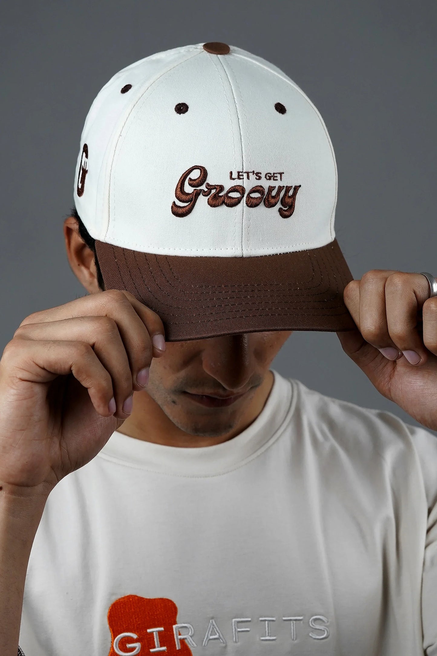Girafits Let's Groovy Baseball hat with 3d embroidery