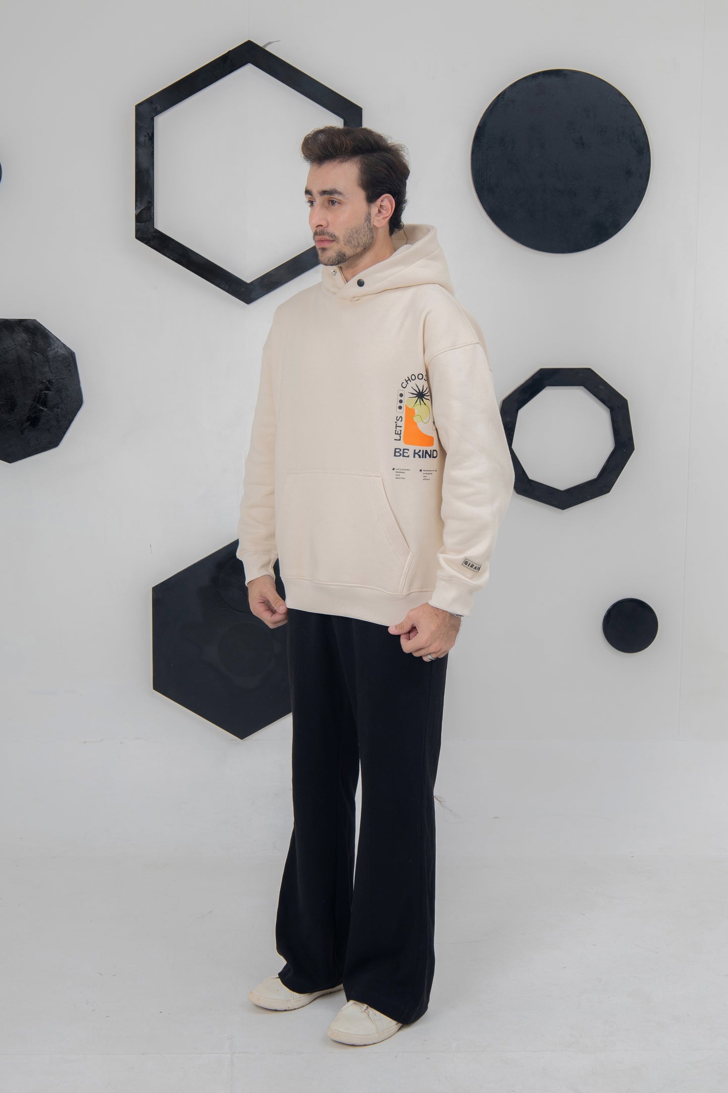 Soft and durable cotton hoodie with inspiring message