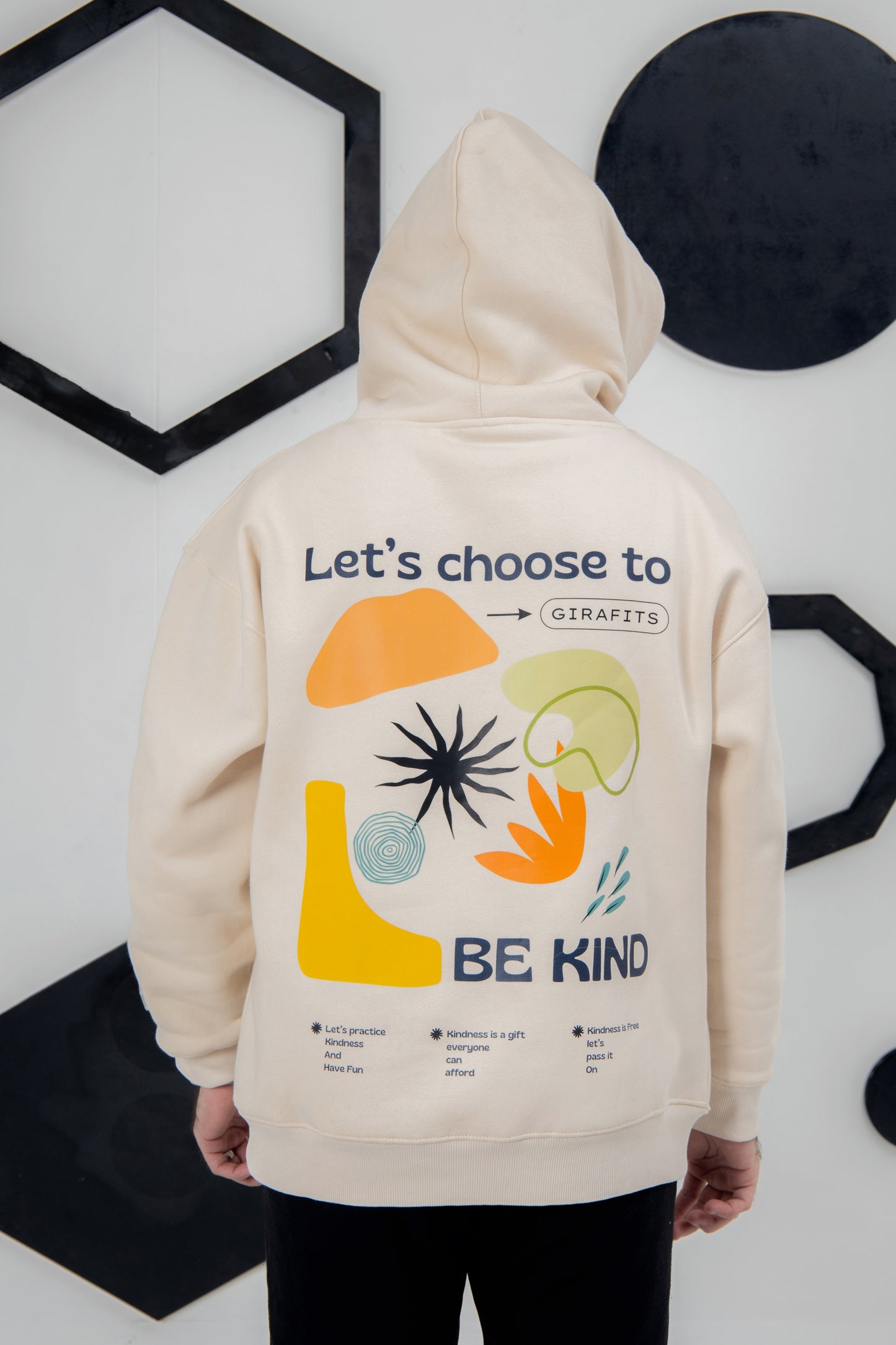 Soft and durable cotton hoodie with inspiring message