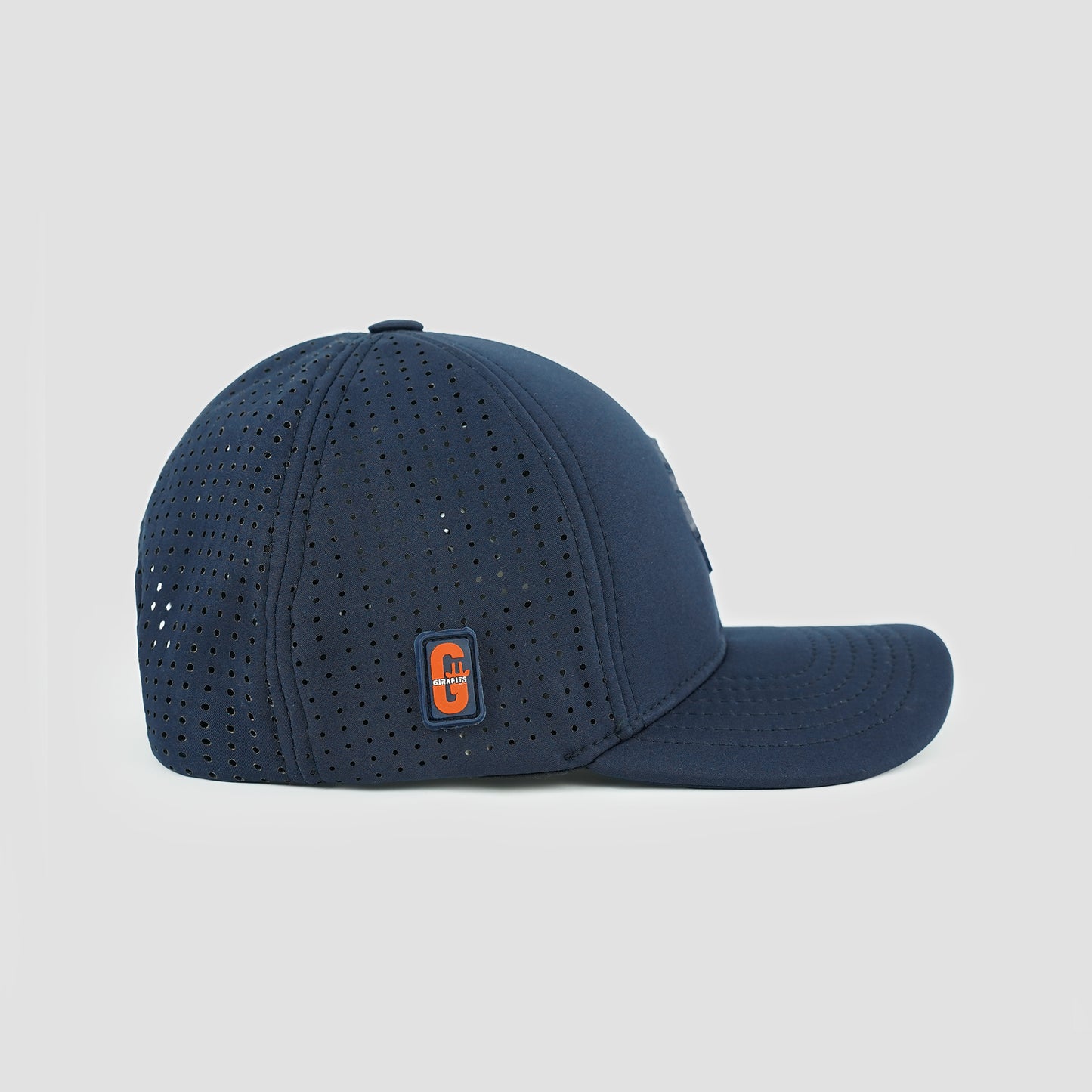 Performance baseball cap in navy, Adventure Awaits text
