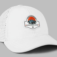 Drifting Soul white cap, softshell fabric, windproof and breathable