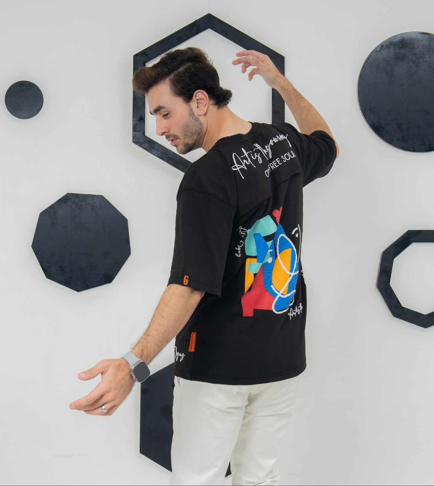 girafits panel graphic tshirt