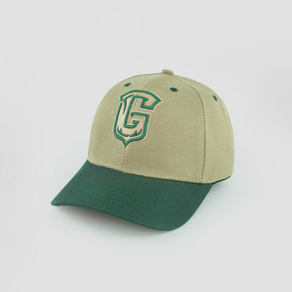 Cotton cap with curved brim and clean finish.
