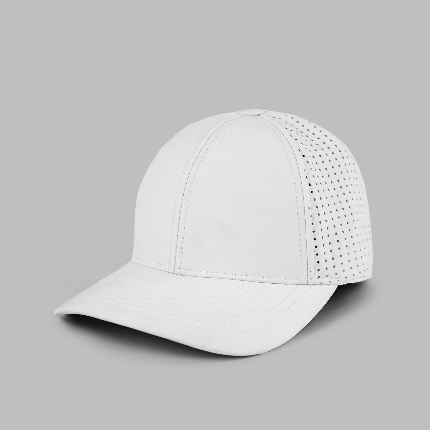 White baseball water resistant cap