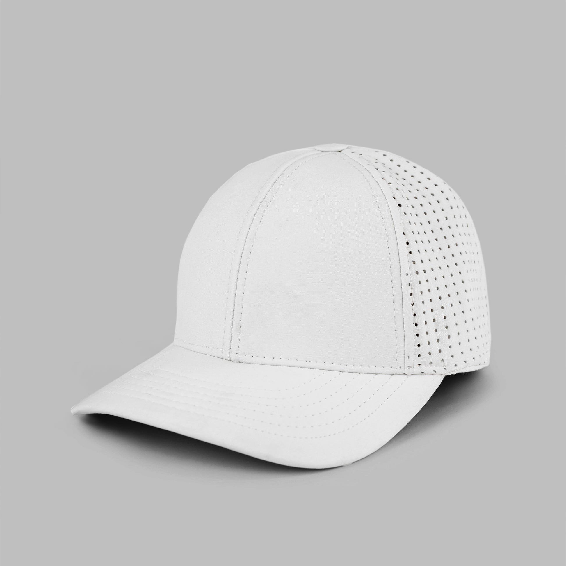White baseball water resistant cap
