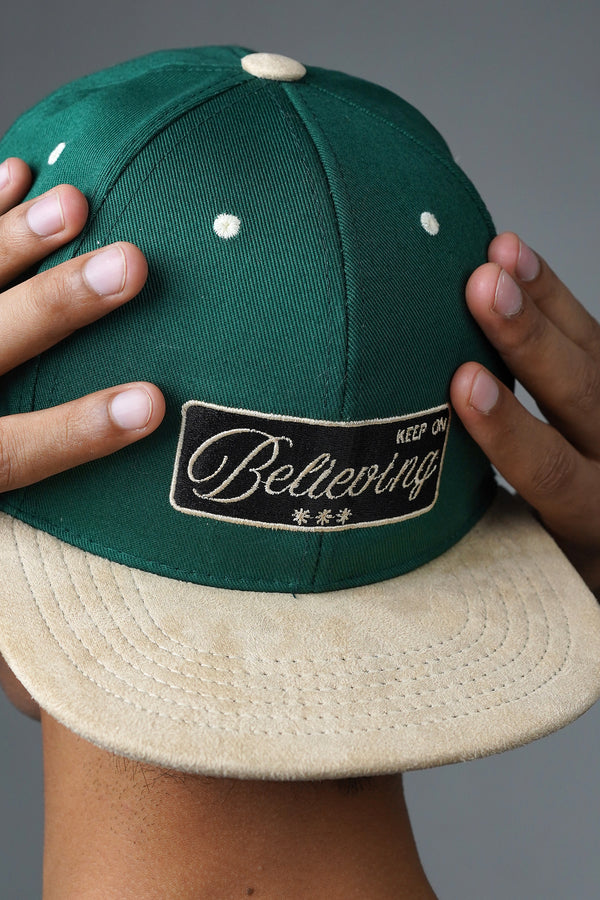 premium snapback suede cap
